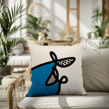 Carillo Abstract Square Indoor/Outdoor Throw Pillow