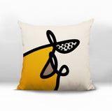 Carillo Abstract Square Indoor/Outdoor Throw Pillow