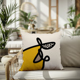 Carillo Abstract Square Indoor/Outdoor Throw Pillow