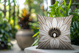 Carla Floral Burst Reversible Indoor/Outdoor Square Pillow