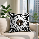 Carla Floral Burst Reversible Indoor/Outdoor Square Pillow