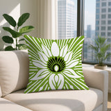 Carla Floral Burst Reversible Indoor/Outdoor Square Pillow
