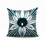 Carla Floral Burst Reversible Indoor/Outdoor Square Pillow