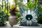Carla Floral Burst Reversible Indoor/Outdoor Square Pillow