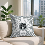 Carla Floral Burst Reversible Indoor/Outdoor Square Pillow