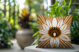 Carla Floral Burst Reversible Indoor/Outdoor Square Pillow