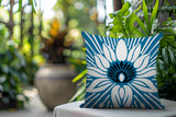 Carla Floral Burst Reversible Indoor/Outdoor Square Pillow