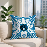 Carla Floral Burst Reversible Indoor/Outdoor Square Pillow