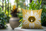 Carla Floral Burst Reversible Indoor/Outdoor Square Pillow
