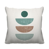 Carmen Abstract Outdoor Reversible Throw Square Pillow