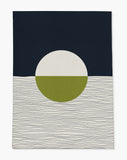 Carmy low pile chair mat in Chartreuse