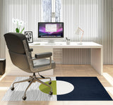 Carmy low pile chair mat in Chartreuse