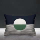 Carmy Abstract Outdoor Reversible Throw Rectangular Pillow