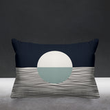 Carmy Abstract Outdoor Reversible Throw Rectangular Pillow