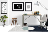 Carmy low pile chair mat in Grey