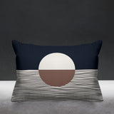 Carmy Abstract Outdoor Reversible Throw Rectangular Pillow