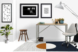 Carmy low pile chair mat in Orange