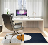 Carmy low pile chair mat in Orange