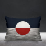 Carmy Abstract Outdoor Reversible Throw Rectangular Pillow