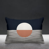 Carmy Abstract Outdoor Reversible Throw Rectangular Pillow