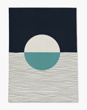 Carmy low pile chair mat in Sky