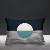 Carmy Abstract Outdoor Reversible Throw Rectangular Pillow