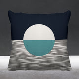 Carmy Abstract Outdoor Reversible Throw Square Pillow