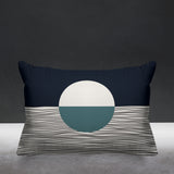 Carmy Abstract Outdoor Reversible Throw Rectangular Pillow