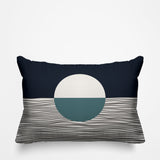 Carmy Abstract Outdoor Reversible Throw Rectangular Pillow