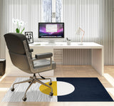 Carmy low pile chair mat in Yellow