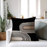 Cassie Abstract Spun Polyester Square Indoor/Outdoor Throw Pillow
