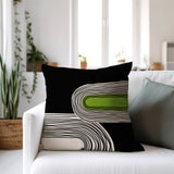 Cassie Abstract Spun Polyester Square Indoor/Outdoor Throw Pillow