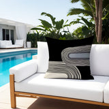 Cassie Abstract Spun Polyester Square Indoor/Outdoor Throw Pillow