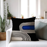 Cassie Abstract Spun Polyester Square Indoor/Outdoor Throw Pillow
