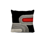 Cassie Abstract Spun Polyester Square Indoor/Outdoor Throw Pillow