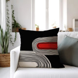 Cassie Abstract Spun Polyester Square Indoor/Outdoor Throw Pillow
