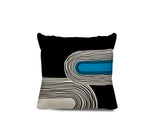 Cassie Abstract Spun Polyester Square Indoor/Outdoor Throw Pillow