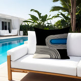 Cassie Abstract Spun Polyester Square Indoor/Outdoor Throw Pillow