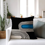 Cassie Spun Polyester Lumbar Indoor/Outdoor Throw Pillow