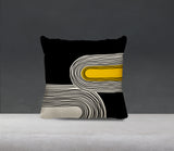 Cassie Abstract Spun Polyester Square Indoor/Outdoor Throw Pillow