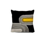 Cassie Abstract Spun Polyester Square Indoor/Outdoor Throw Pillow