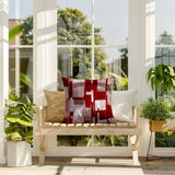 Samie Patchwork  Indoor/Outdoor Reversible Square Pillow