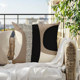Ceca Abstract Reversible Indoor/Outdoor Square Pillow