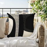 Ceca Abstract Reversible Indoor/Outdoor Square Pillow