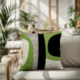 Ceca Abstract Reversible Indoor/Outdoor Square Pillow