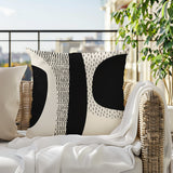 Ceca Abstract Reversible Indoor/Outdoor Square Pillow