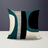 Ceca Abstract Reversible Indoor/Outdoor Square Pillow