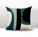 Ceca Abstract Reversible Indoor/Outdoor Square Pillow