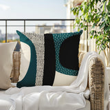 Ceca Abstract Reversible Indoor/Outdoor Square Pillow