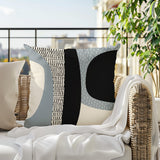 Ceca Abstract Reversible Indoor/Outdoor Square Pillow